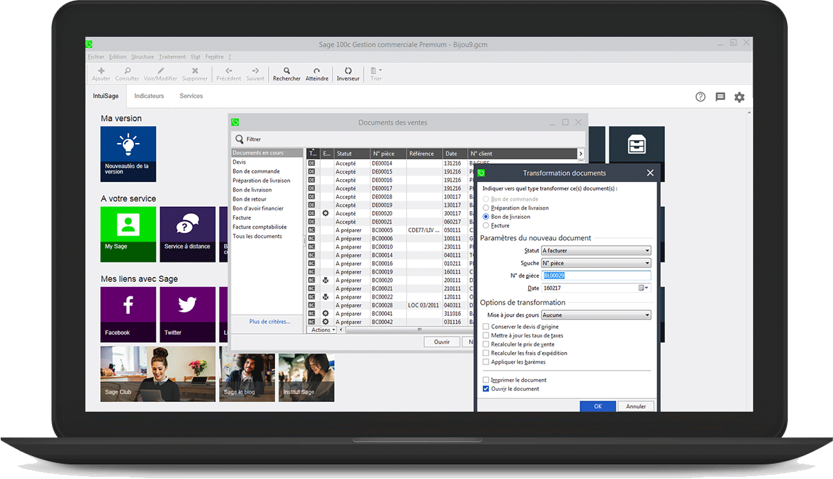 Sage BI Reporting BTP
